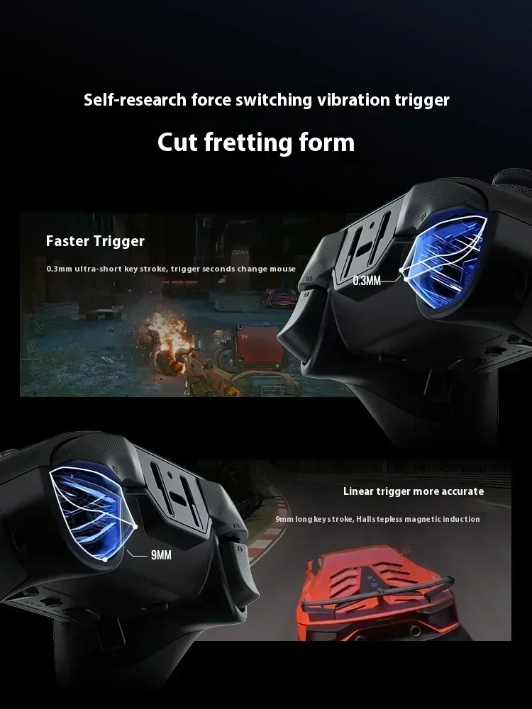 مع Hall Rocker Flydigi Vader 4 Pro FPS Elite مقبض لوحة ألعاب لاسلكية للتبديل Steam PC Ios TV وحدة تحكم الألعاب #4