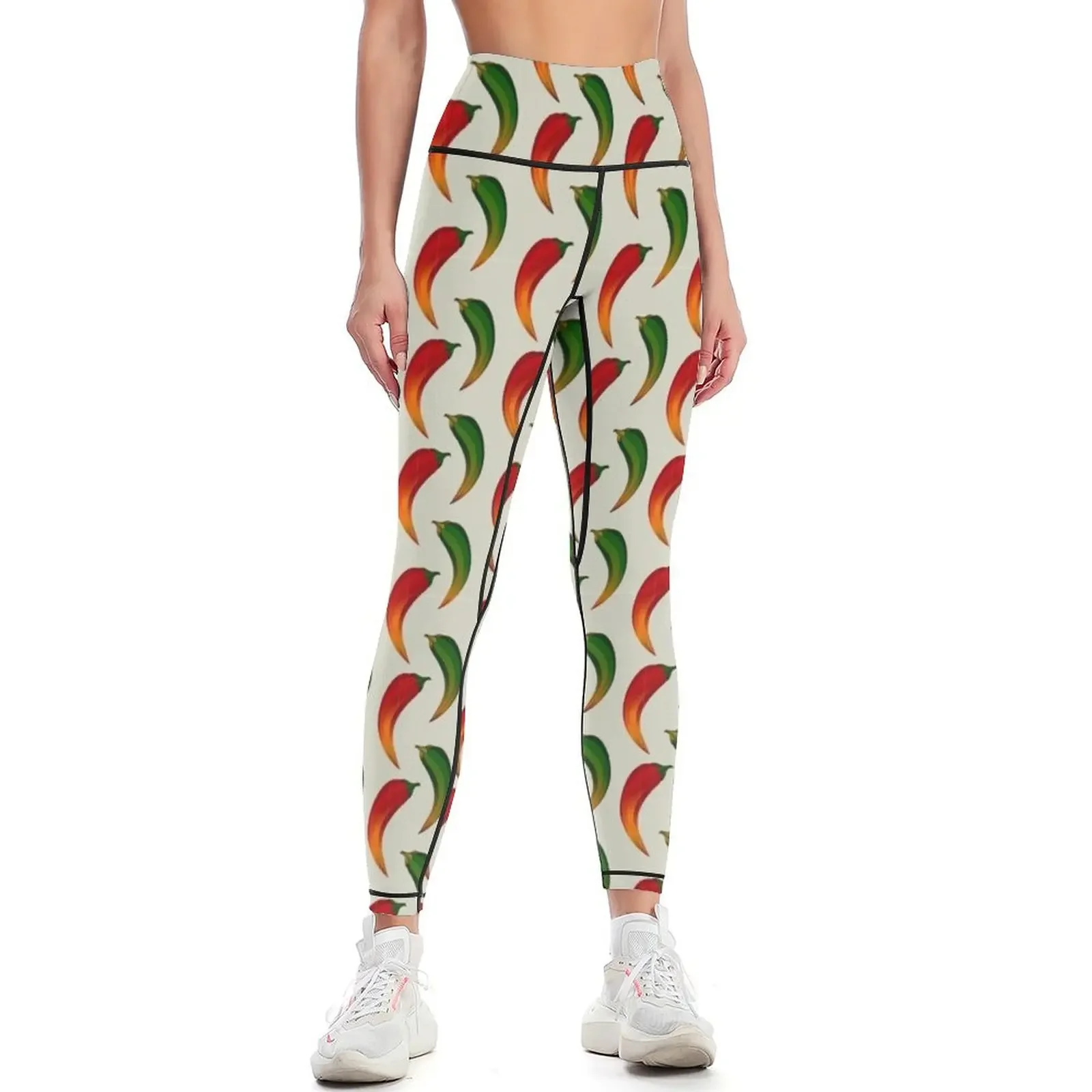 

hot pepper pattern Leggings Women's high waist Leginsy push up Womens Leggings