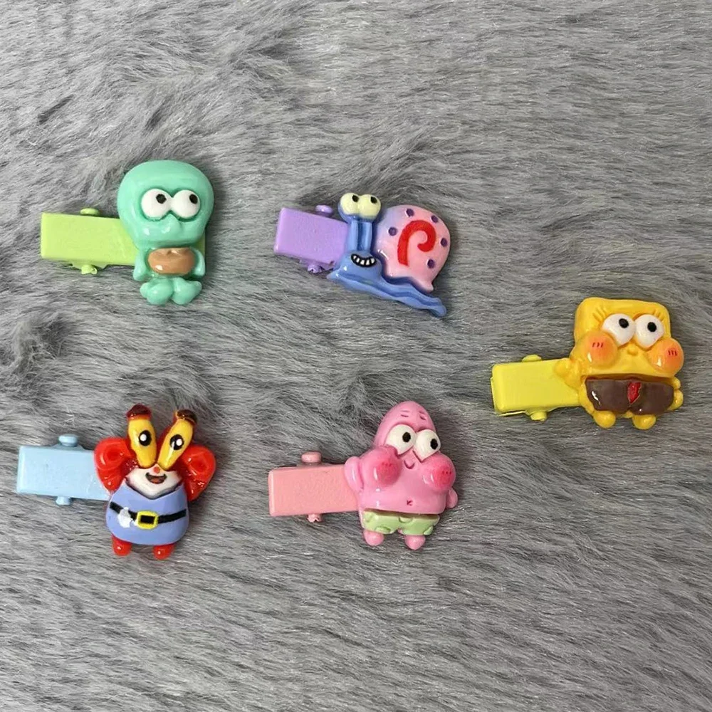 2pcs Fashion Cute 2.5cm Colorful Cartoon Hair Clip Headwear BJD Doll Accessories Children Mini Hair Clip Hairpin