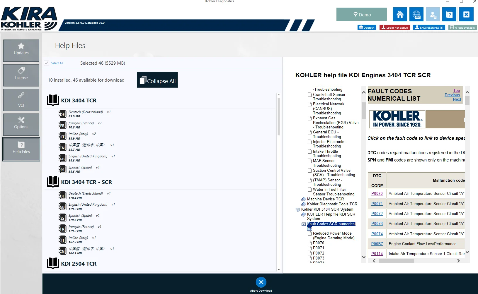 

TruckEPC3 Kohler Integrated Remote Analytics (KIRA) 2.7+кейген