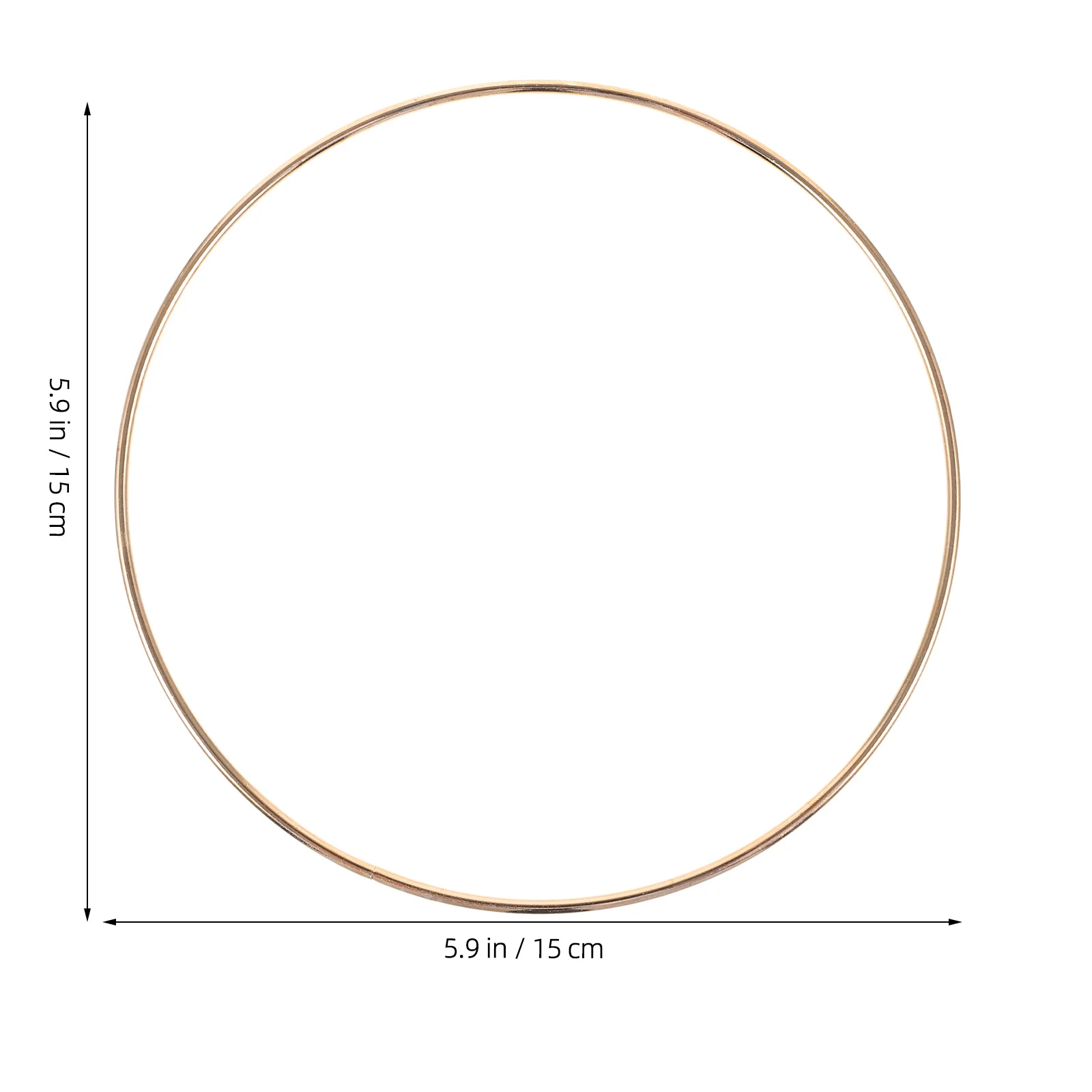 

10Pcs Metal Dreamcatcher Rings Round Craft Hoops DIY Tassel Plant Hanger Supplies Craft Hoops Round Rings