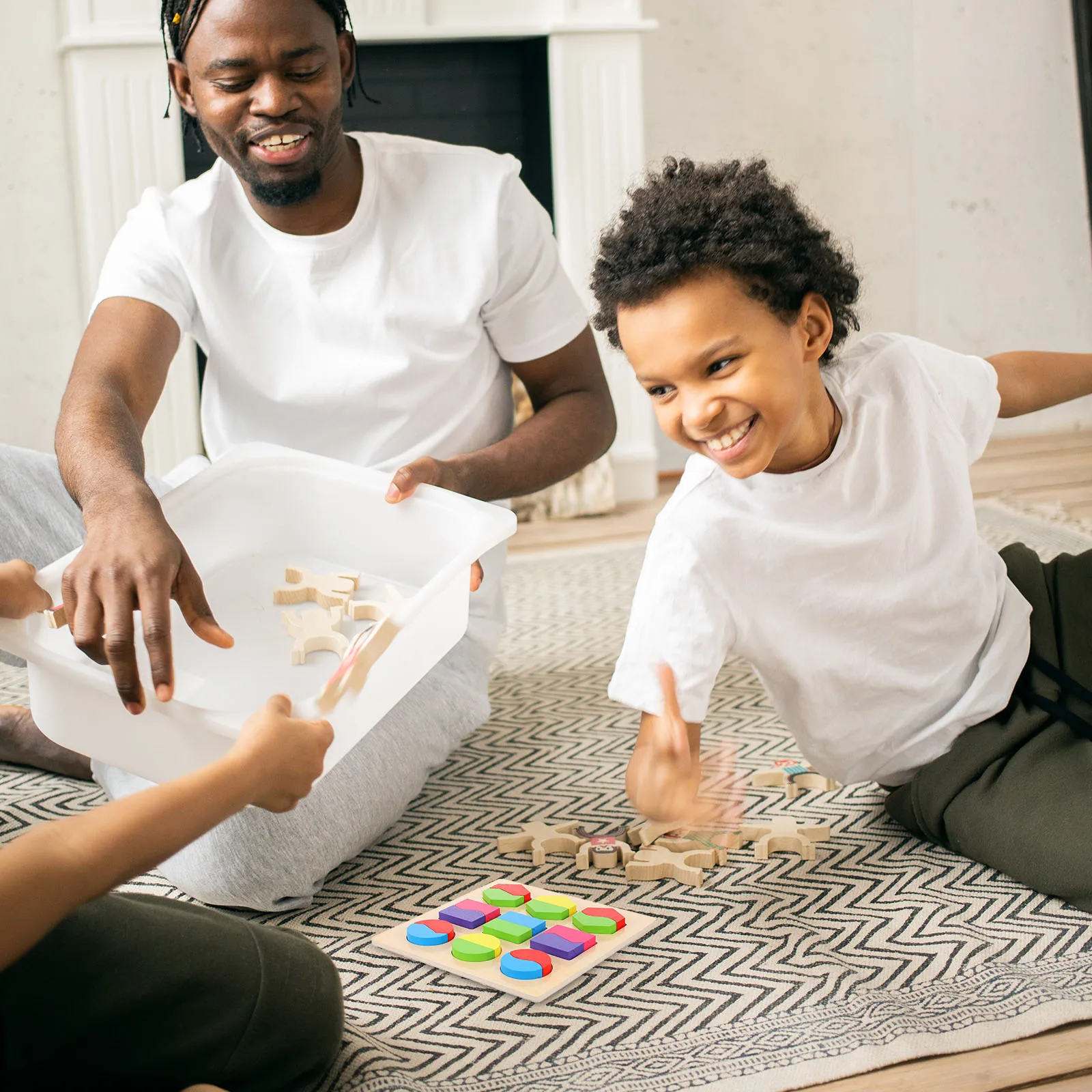 

Geometric Puzzle Baby Shape Sorting Toy Wood Kids Puzzles for Toddlers Early Learning Stack