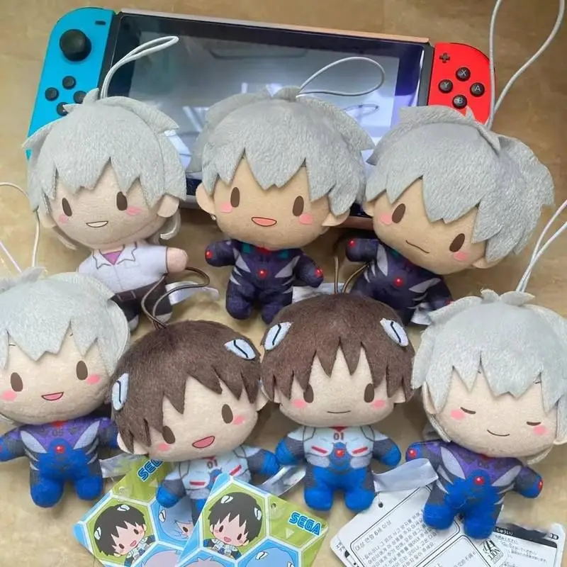 Super Cute 10cm Cotton Doll Plush Toy Rei Ayanami Asuka Kaworu Nagisa Shinji Ikari Hanging Pendant Perfect Gift For Anime Fans - view 4