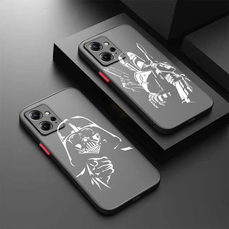 S-Star Wars Hero Cool Frosted Translucent For Redmi Note 13 12 12S 12T 11 11T 11E 10 10S 9 Pro Plus 5G Back Phone Case