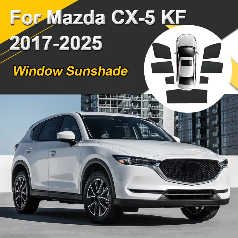 

Sun Shades For Mazda CX-5 CX5 CX 5 KF 2017-2025 Sunshades Magnetic Privacy Protection Visor Curtains Windows Auto Accessories