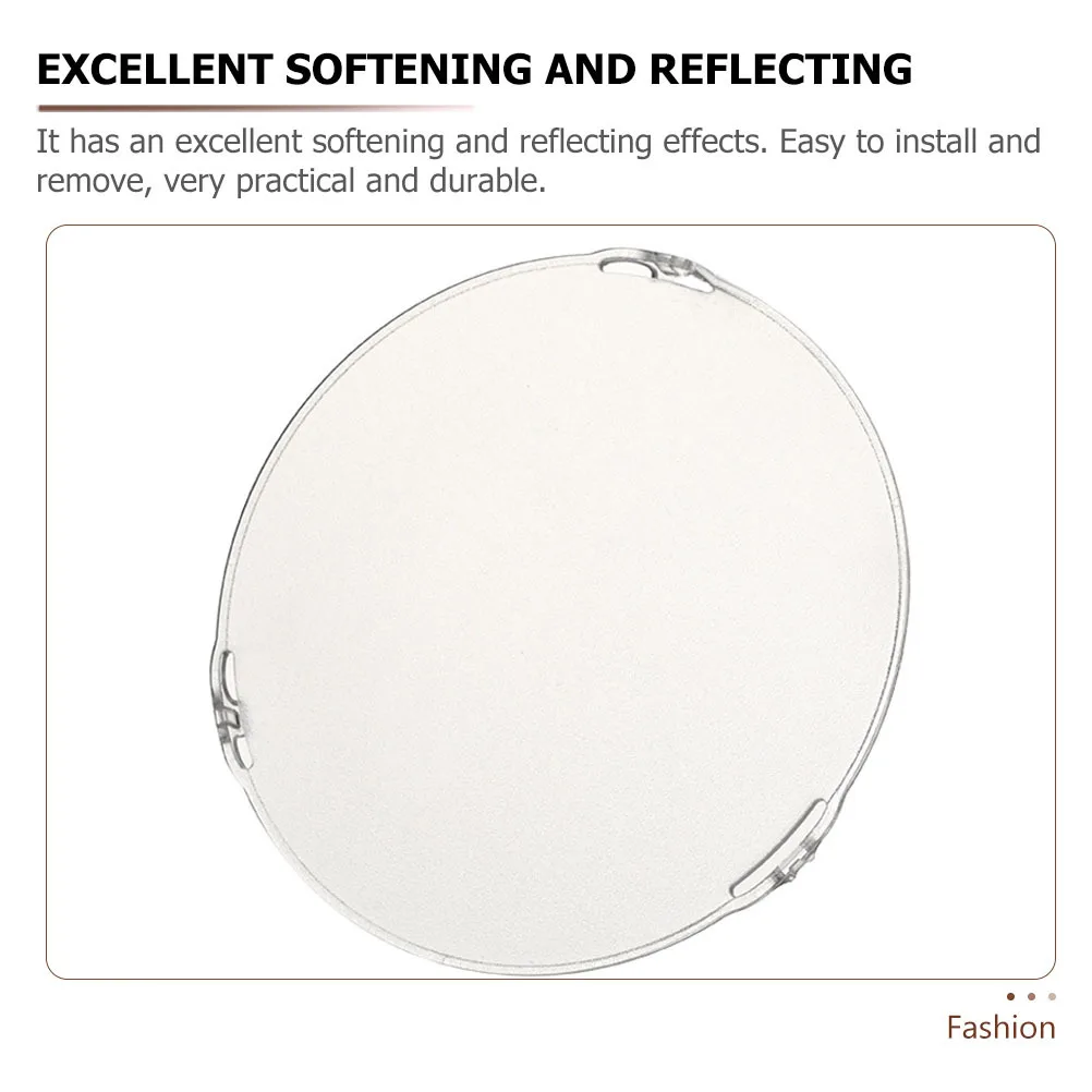 

Photographic Lamp Shade Premium Glass Multi-Purpose Light Soften Cover for Studio Home Video Photography Fill-Light Lampshade