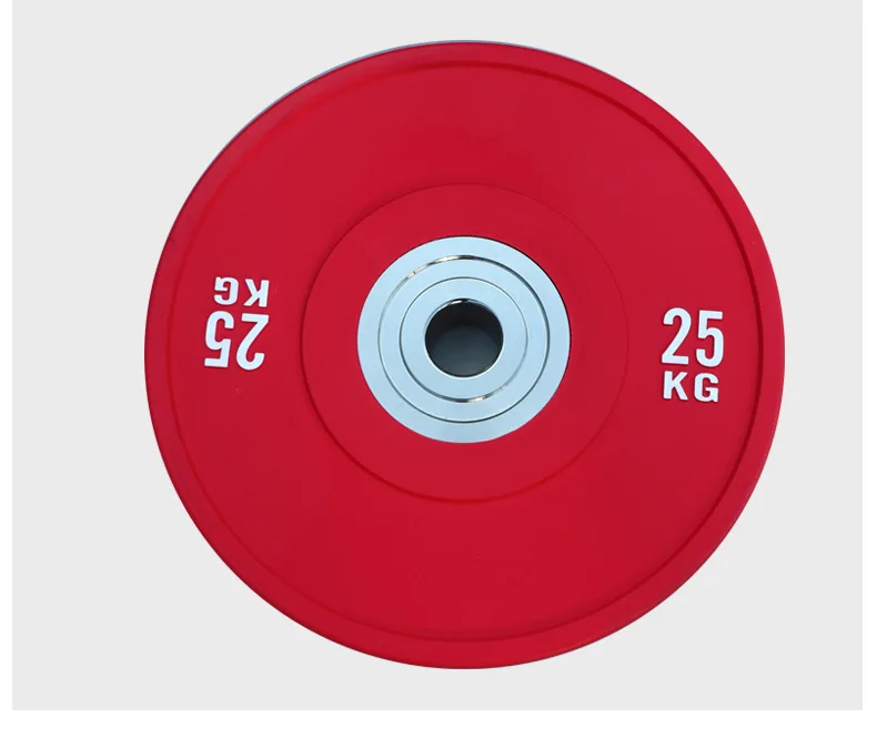 أطباق رفع اللياقة البدنية ذات غطاء مطاطي أسود مع KG LBS #5