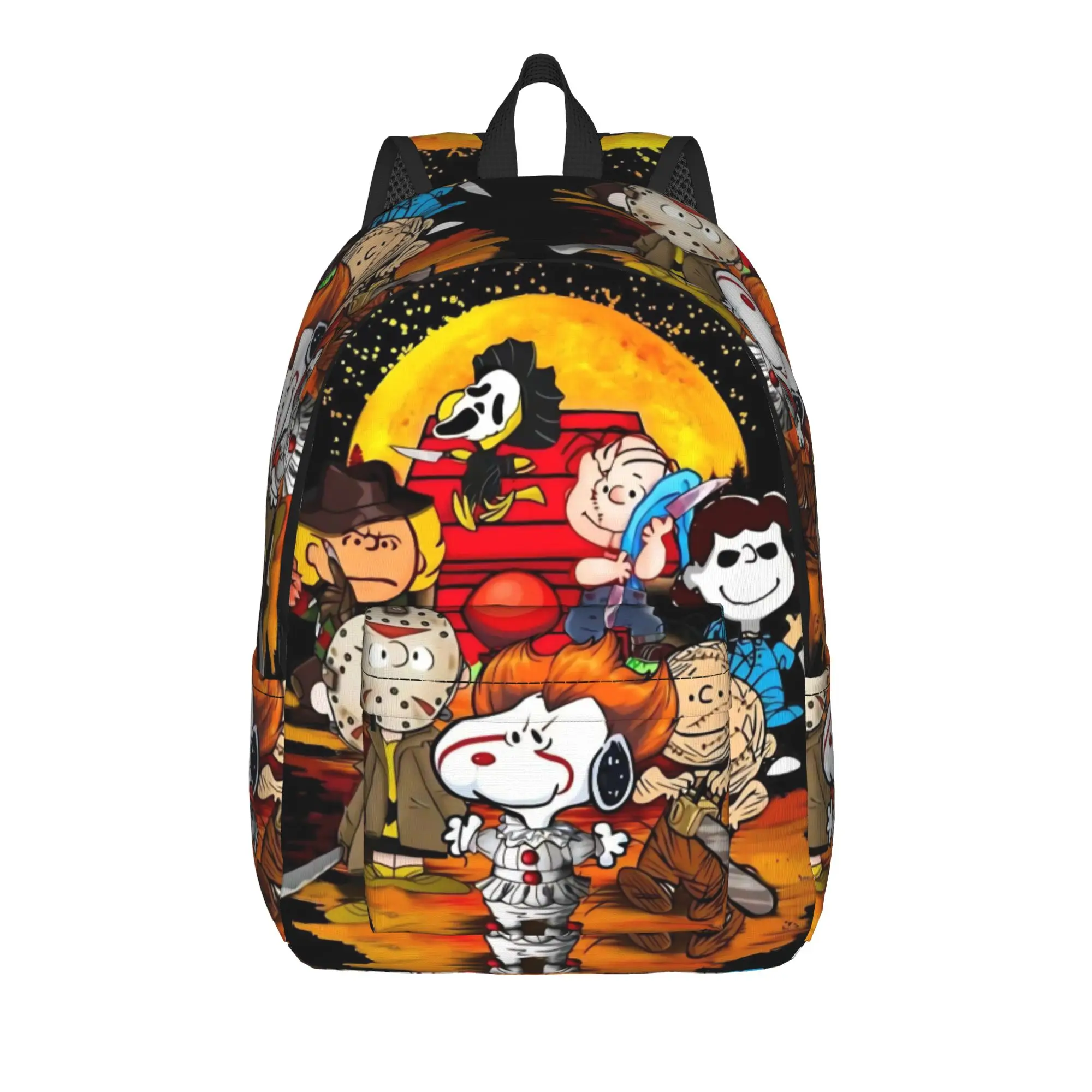 Halloween Snoopys Teenage Backpack Outdoor High School Business  Daypack for Men Women Laptop Canvas Bags