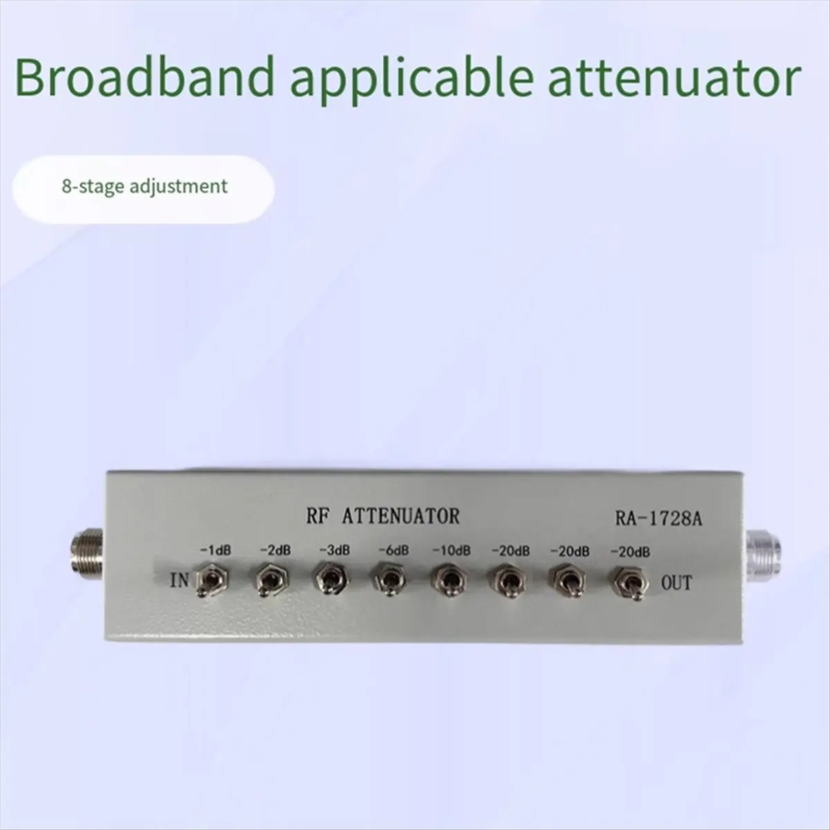 *A14E RA-1728A High Frequency Attenuator 0-82DB Variable/Step Attenuator 50 OHM for Amateur Radio Transmitter image 5