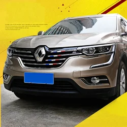 12pcs Car Front Hood Billet Grille Sticker Trim Garnish Strips Cover Frame Styling For Renault Koleos 2017-2022