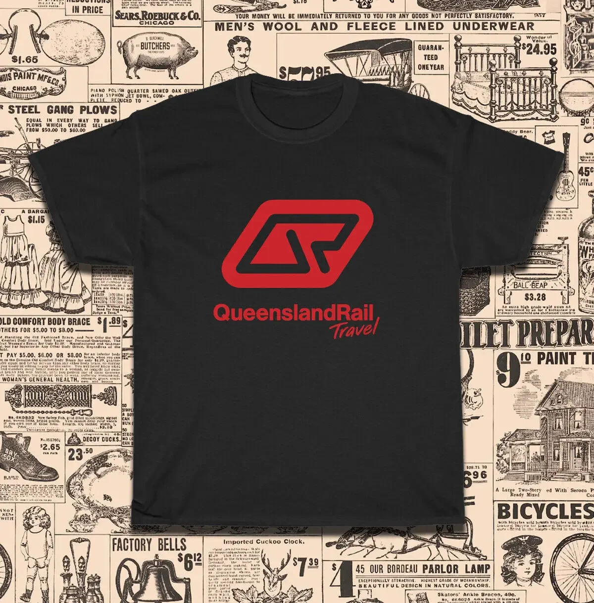 New Queensland Rail Travel Logo Men's T-Shirt American Size S-5Xl T-Shirt