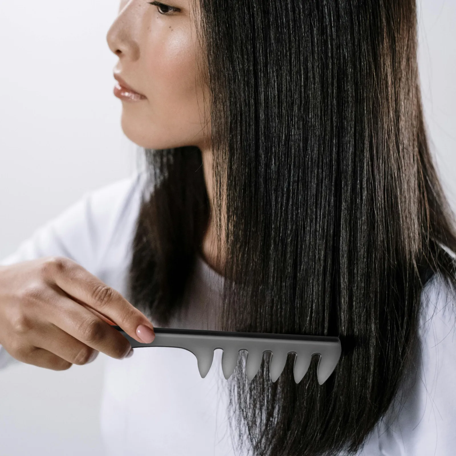 

Vintage Wide Tooth Shark Hair Comb For Men Women Barber Hairstylist Salon Tool Detangling Styling Quiff Scalp Massage