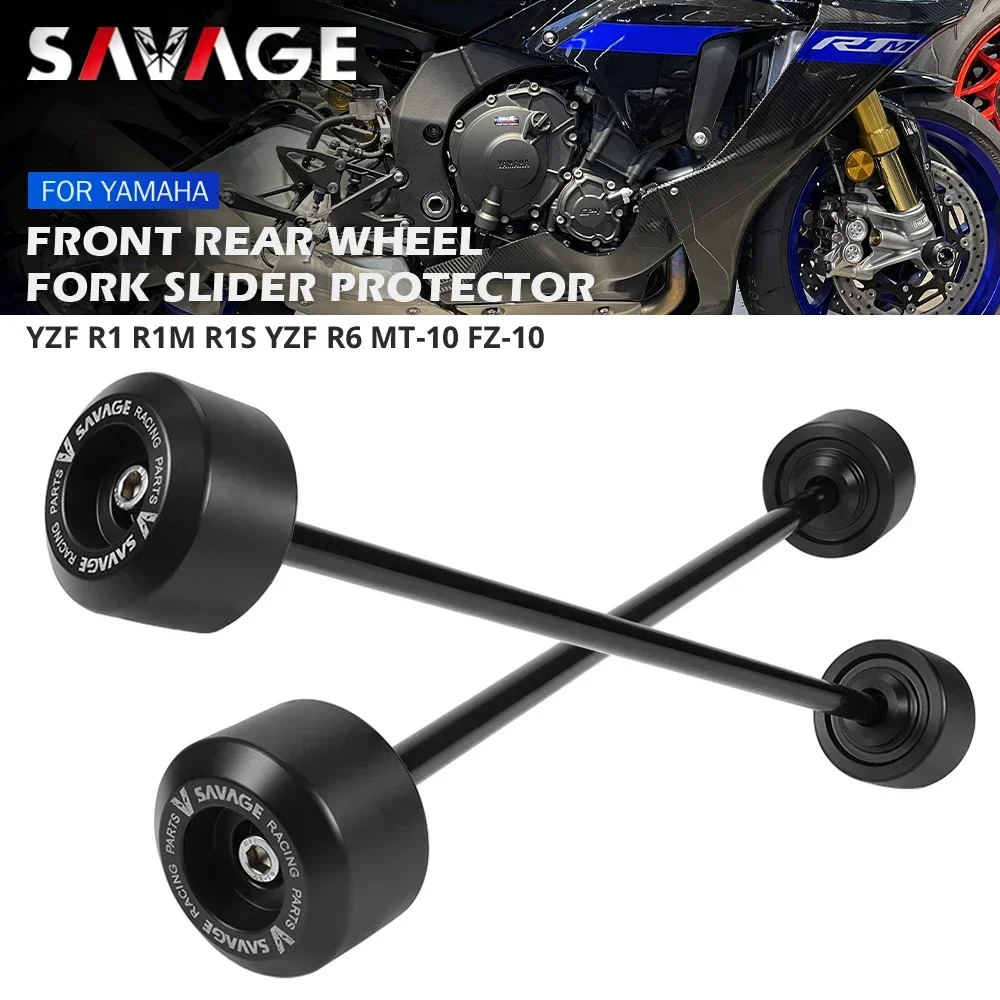 R1 Wheel Axle Fork Crash Sliders For YAMAHA MT10 FZ10 YZF R1M R1S R1 Motorcycle Protector Rear Front Wheel Hub Anti-Collision