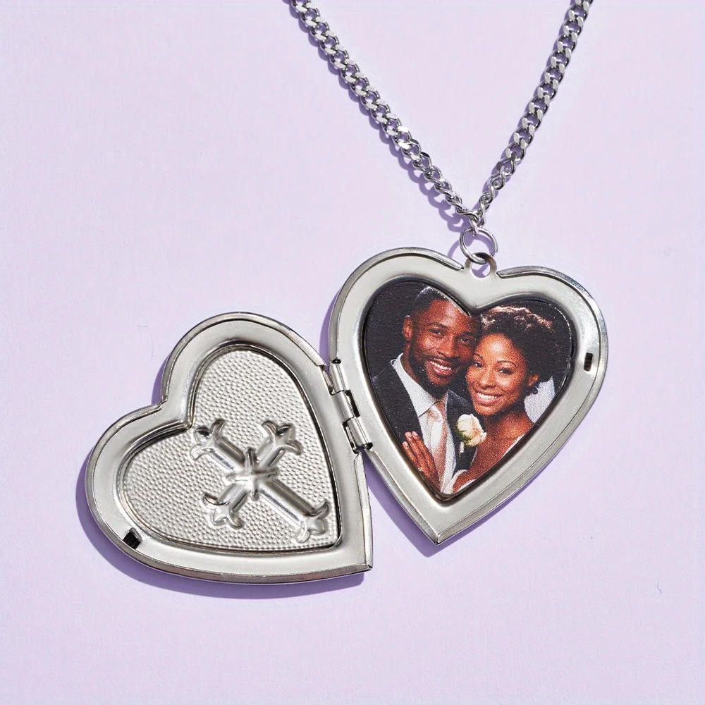 Custom acrylic name heart necklace, fashionable acrylic custom name heart necklace, a surprising jewelry gift for her, Mother's - view 3