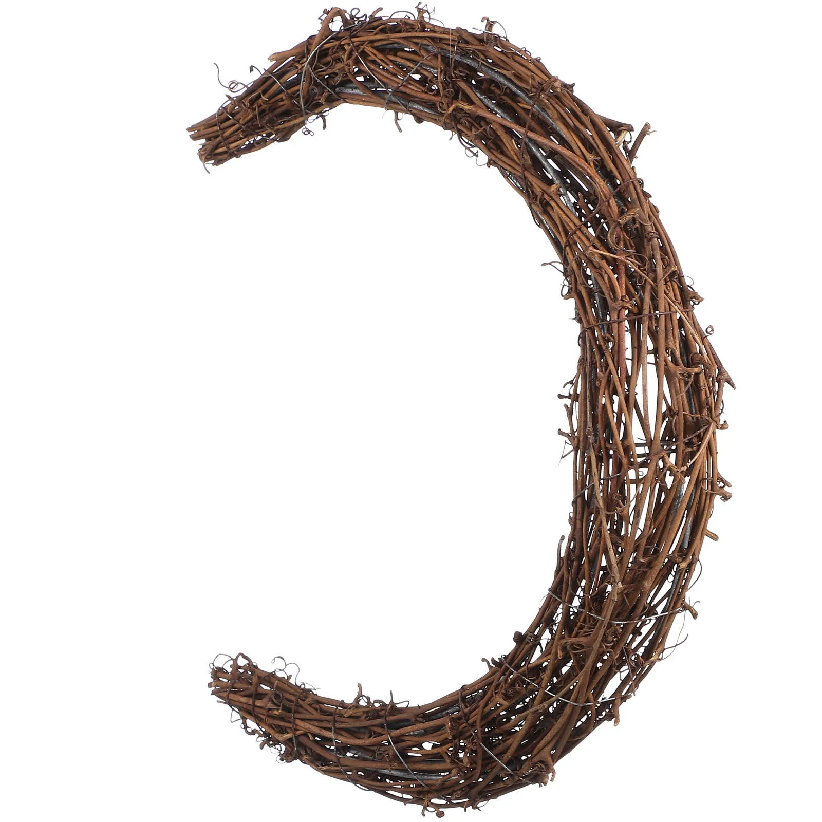 

GLSTOY Smilax Rattan Branches Halloween Wreath Christmas Craft Macrame Moon Hoop Decor