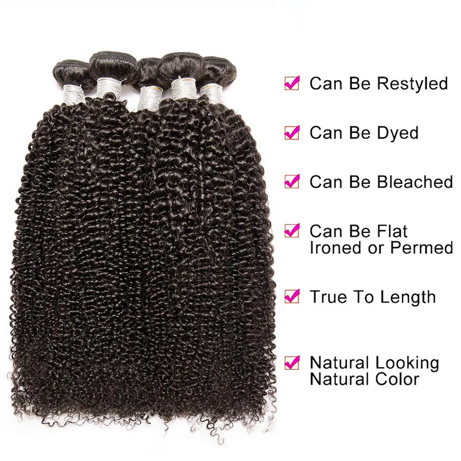 Brazilian Remy Curly Bundles, Cabelo humano, Weave Bundles, molhado e ondulado, extensões de cabelo, 100% cabelo humano, à venda, 1 pc, 3 pcs, 4pcs