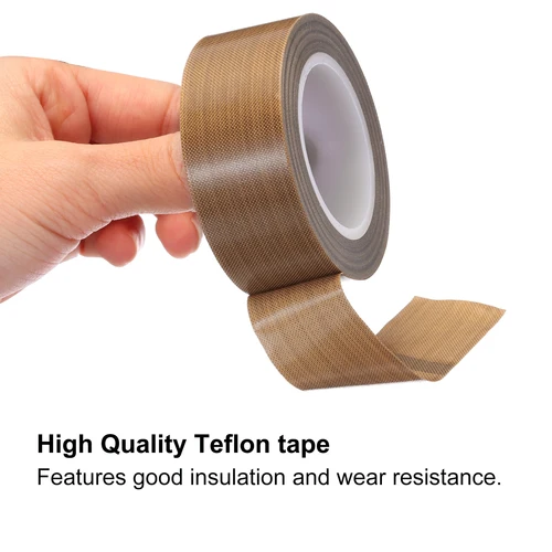 Imagen 2 del producto Cinta de tela PTFE de alta temperatura para máquina de sellado al vacío, selladores de mano, máquina de fusión en caliente, 9m/10m