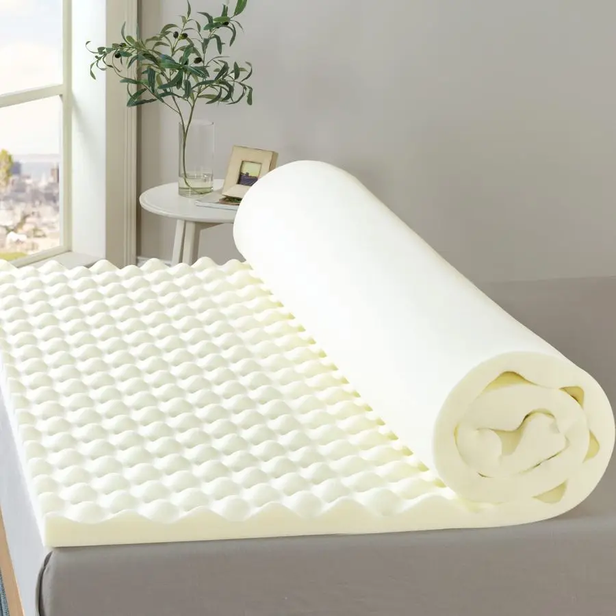 

2 Inch Copper Cooling Memory Foam Mattress Topper with Airflow Design, Full