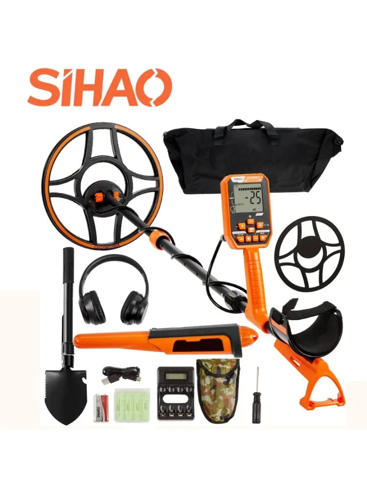 SIHAO Hoogprecisie metaaldetector 12 inch waterdichte spoel 7-modi LCD-scherm 39-50 inch verstelbare lengte professioneel gereedschap voor goud - afbeelding 2