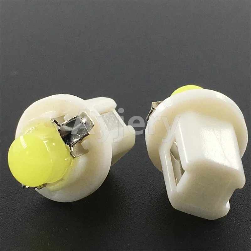 10PCS B8.3D B8.4D B8.5D 12V COB Led Bulb Car Motorcycles Interior Dashboard Reading Signal Indicator Lights White Red Blue Amber