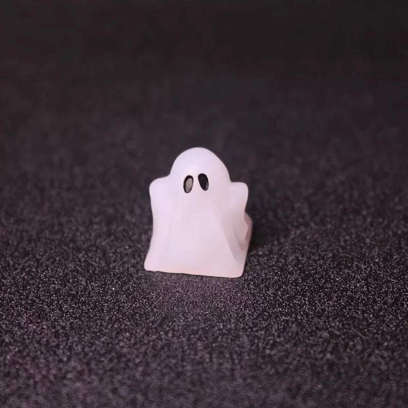 MiFuny-teclas de pequeño fantasma para teclado de resina 3D, teclas de Anime personalizadas hechas a mano para teclado mecánico, accesorios para jugadores