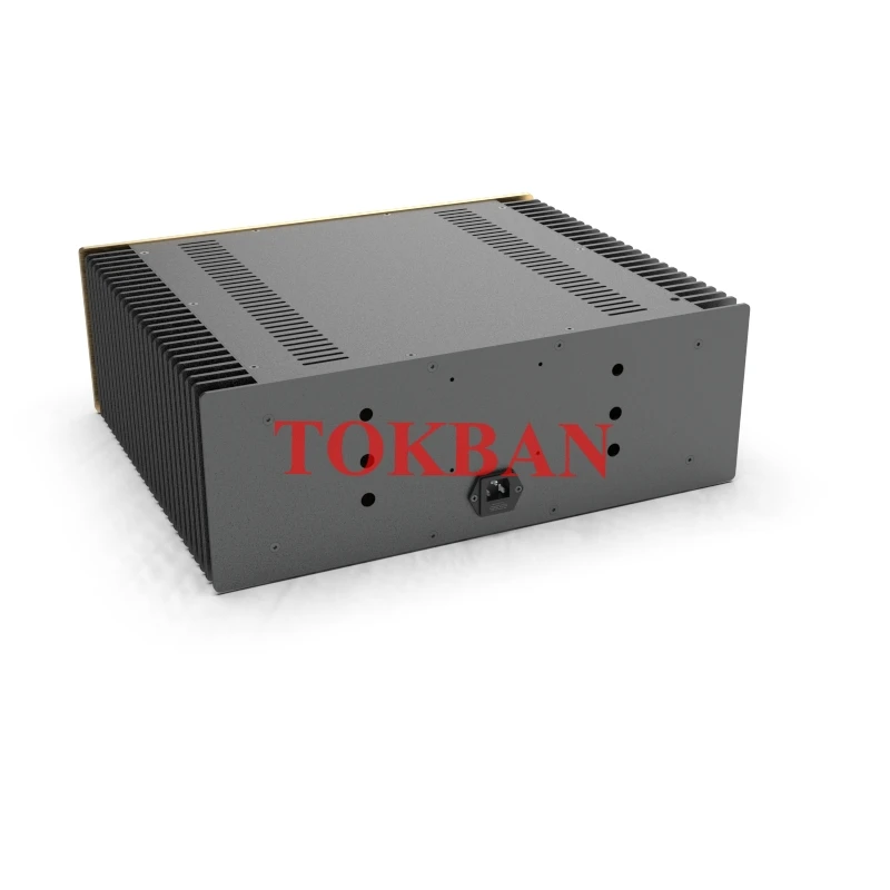 Imagem -06 - Tokban-todo o Chassi do Amplificador de Potência do Alumínio Cerco com Radiador Faça Você Mesmo Home Amp Case Shell Fase de Referência E405 430*150*363 mm