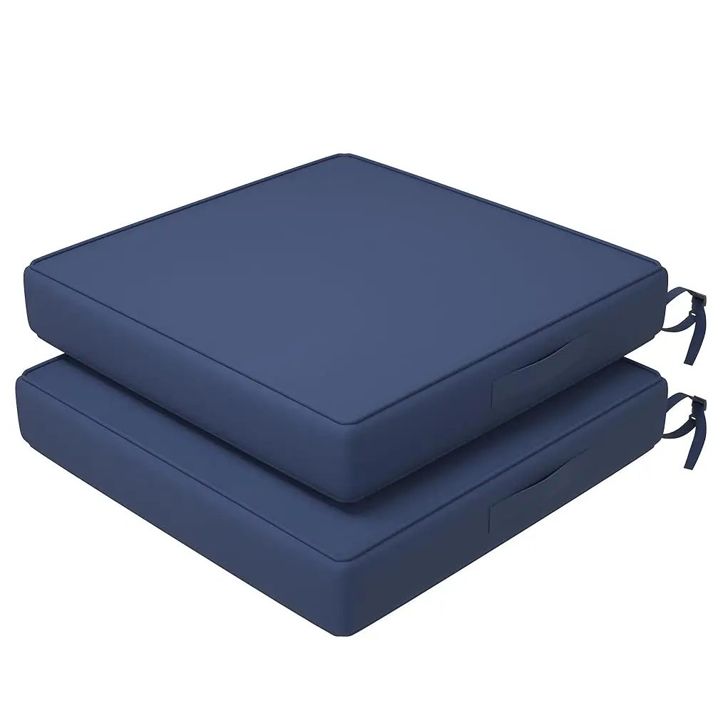 

22X22 Outdoor Chair Cushions Set Of 2 For Patio Furniture, Waterproof & Fade Resistant Patio Seat Cushions, Outdoor Couch