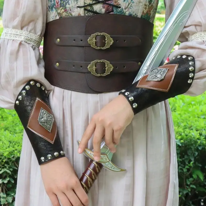 Cosplay Tótems Guantlet Bracer Guard Madre Medieval Madre pulsera Medieval para accesorios fotográficos Y166