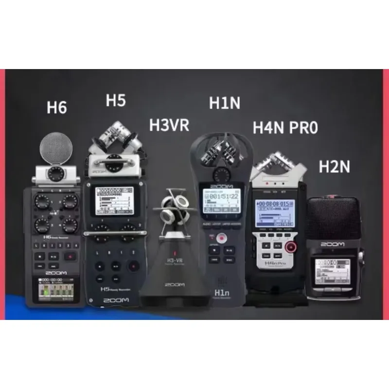 Nuevo en Stock Original ZOOM H1N H3-VR H2N H4N H5 H6 H8 grabadora práctica portátil grabación de Audio Digital micrófono estéreo PK Tascam