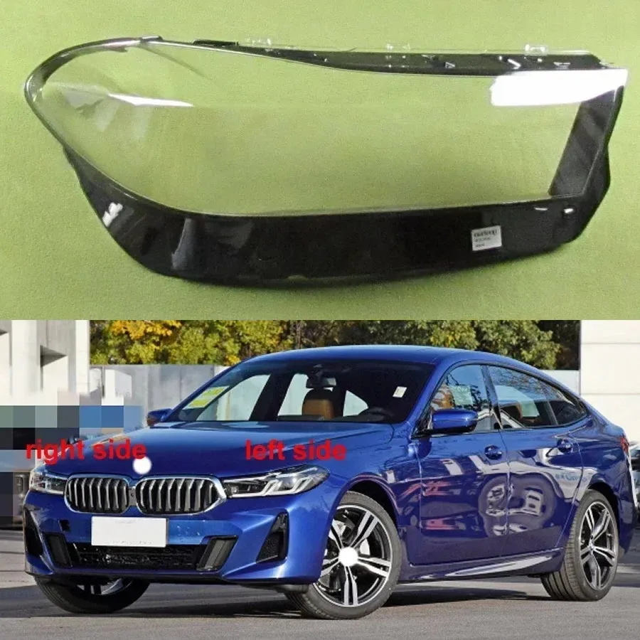 For BMW 6 Series GT 6GT G32 2021 2022 Headlight Lens Shell Transparent Headlamp Cover Replace Original Lampshade Plexiglass