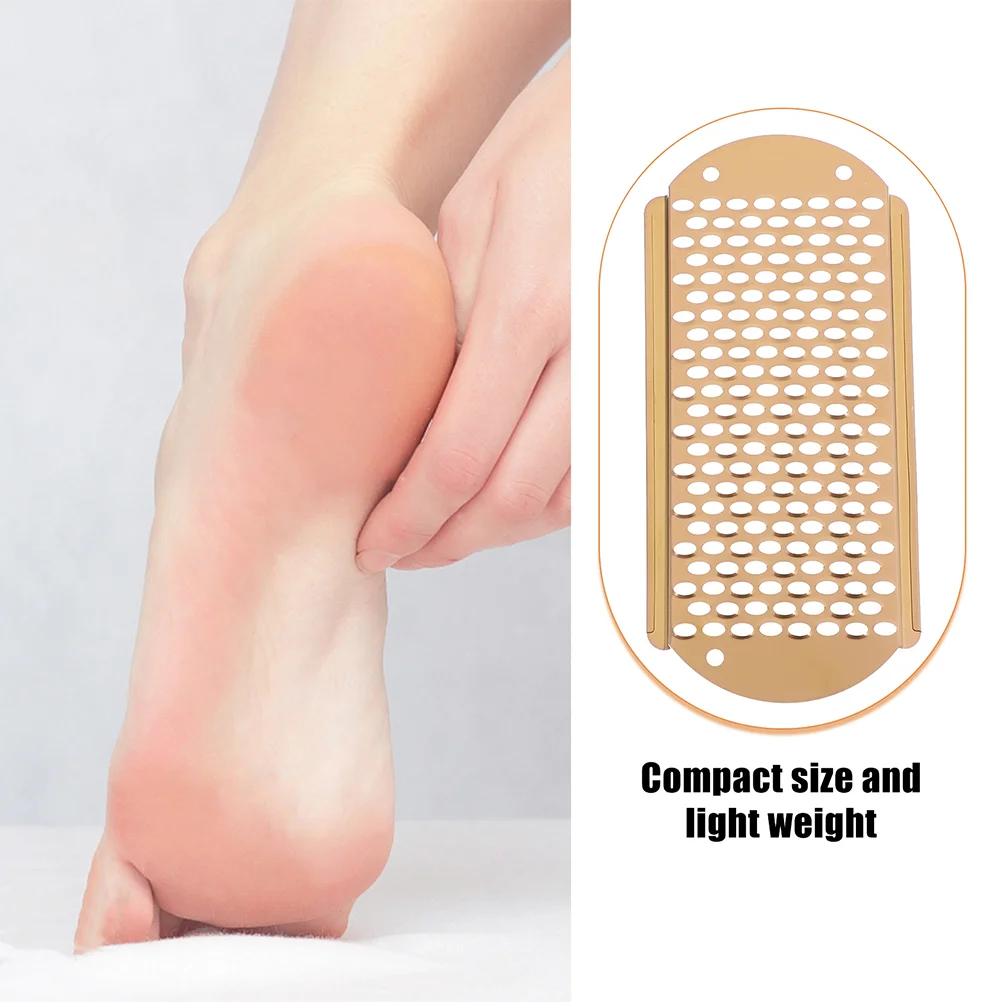 4 Pcs Pumice Stone Foot Cheese Grater File Scrubber Crusty Feet for Pedicure Stainless Steel Files Hard Skin Shaver Dead