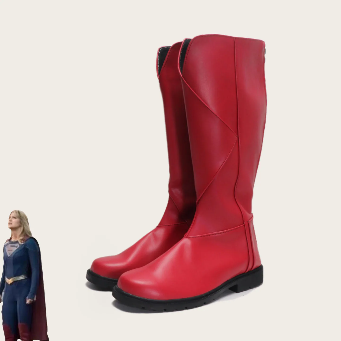 

Популярная обувь для Хэллоуина для взрослых женщин, ботинки для косплея Super Girl Kara Zor