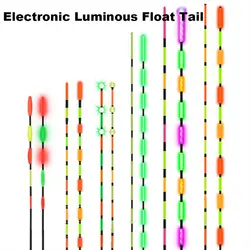 1pc Super Bright LED Fishing Smart Float Top Ultra Sensitive Luminous Electronic Floats Buoy Bite Hook Color Change Induction