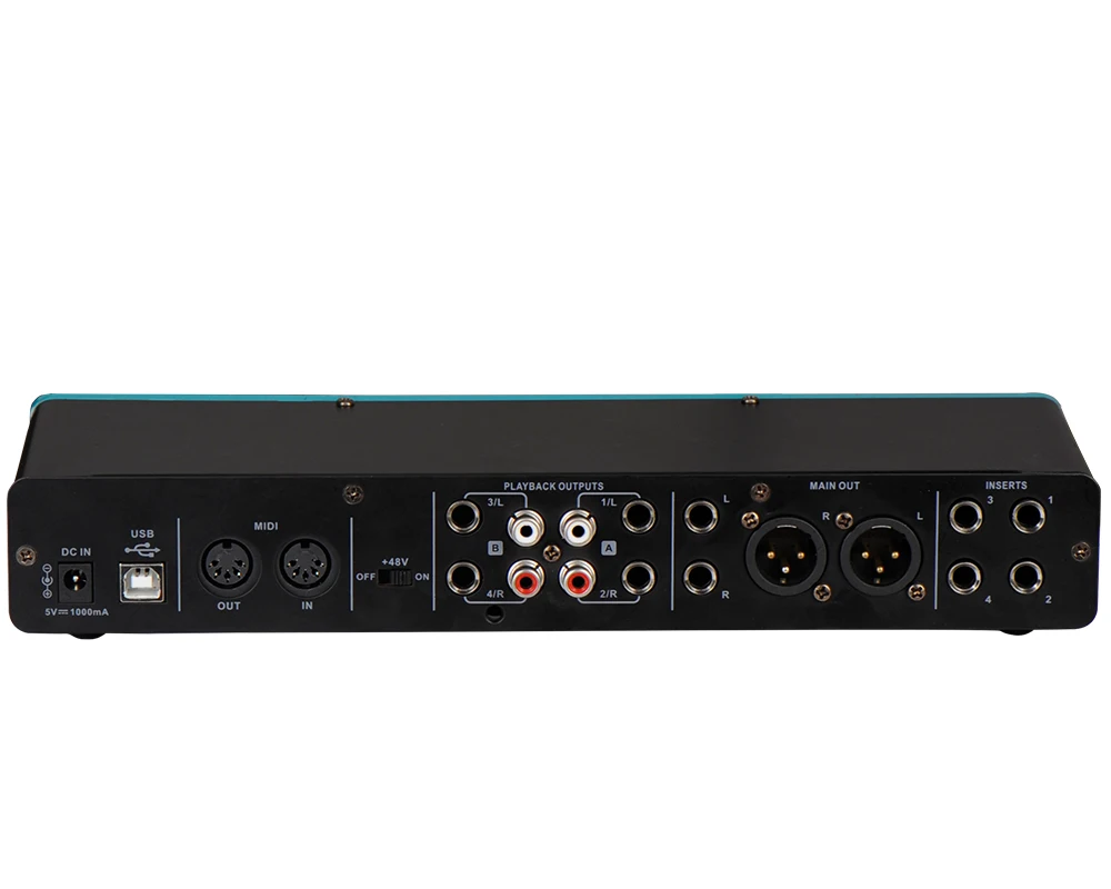 

2025 M-4i4 New Upgrade 4 Channel USB Audio Interface 24-Bit 192 kHz for Pc Computer Guitar Microphone Recording Studio