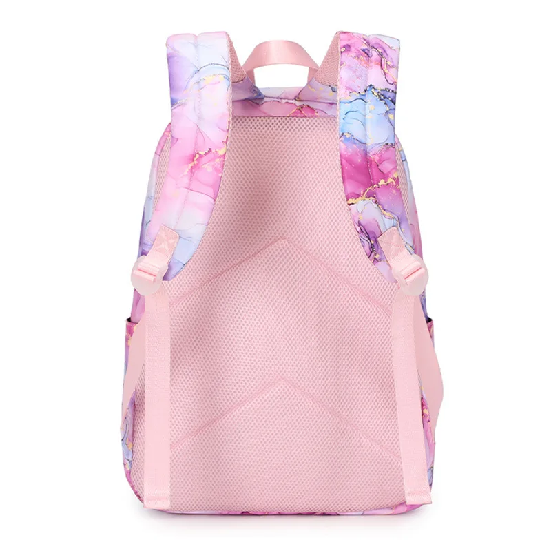 Conjunto de bolsas escolares impermeáveis para crianças, mochilas fofas para meninas adolescentes, mochila estudantil, bolsa escolar infantil com lancheira, 2 peças