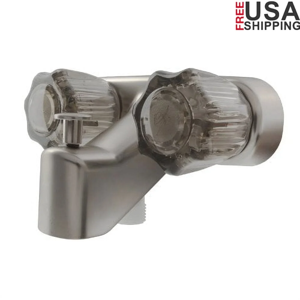 rv-tub-shower-diverter-faucet-replacement-heavy-duty-dual-knob-adjustable-flow-classic-arc-spout-easy-installation-standard-hose
