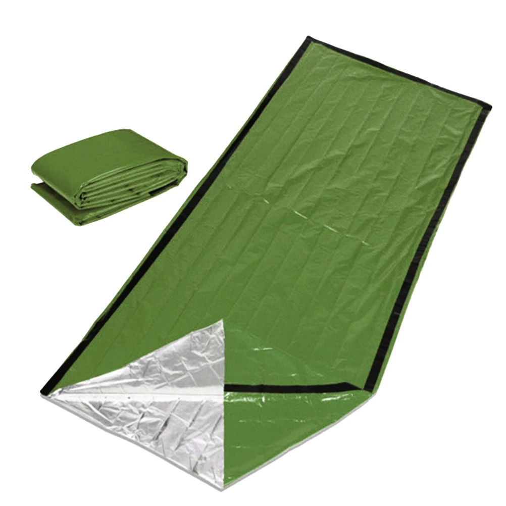 

Emergency Sleeping Bag Lightweight PE Aluminum Film Camping Warm Blanket Survival Travel Bag Anti Cold Thermal Foldable Outdoor