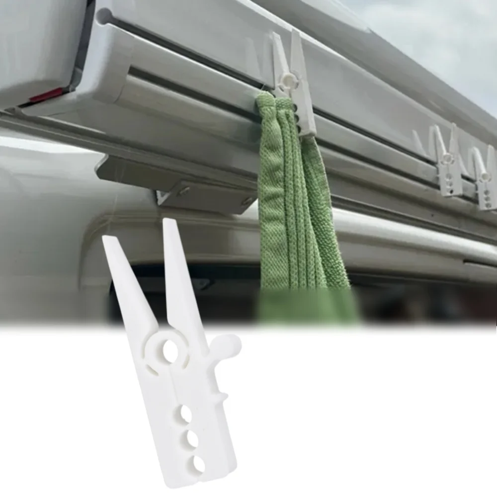 2 pièces de clips pour auvent de camping-car, pare-soleil, décoration de toit, clips pour suspendre des vêtements, résistants au vent, pour camping-car, caravane, camping