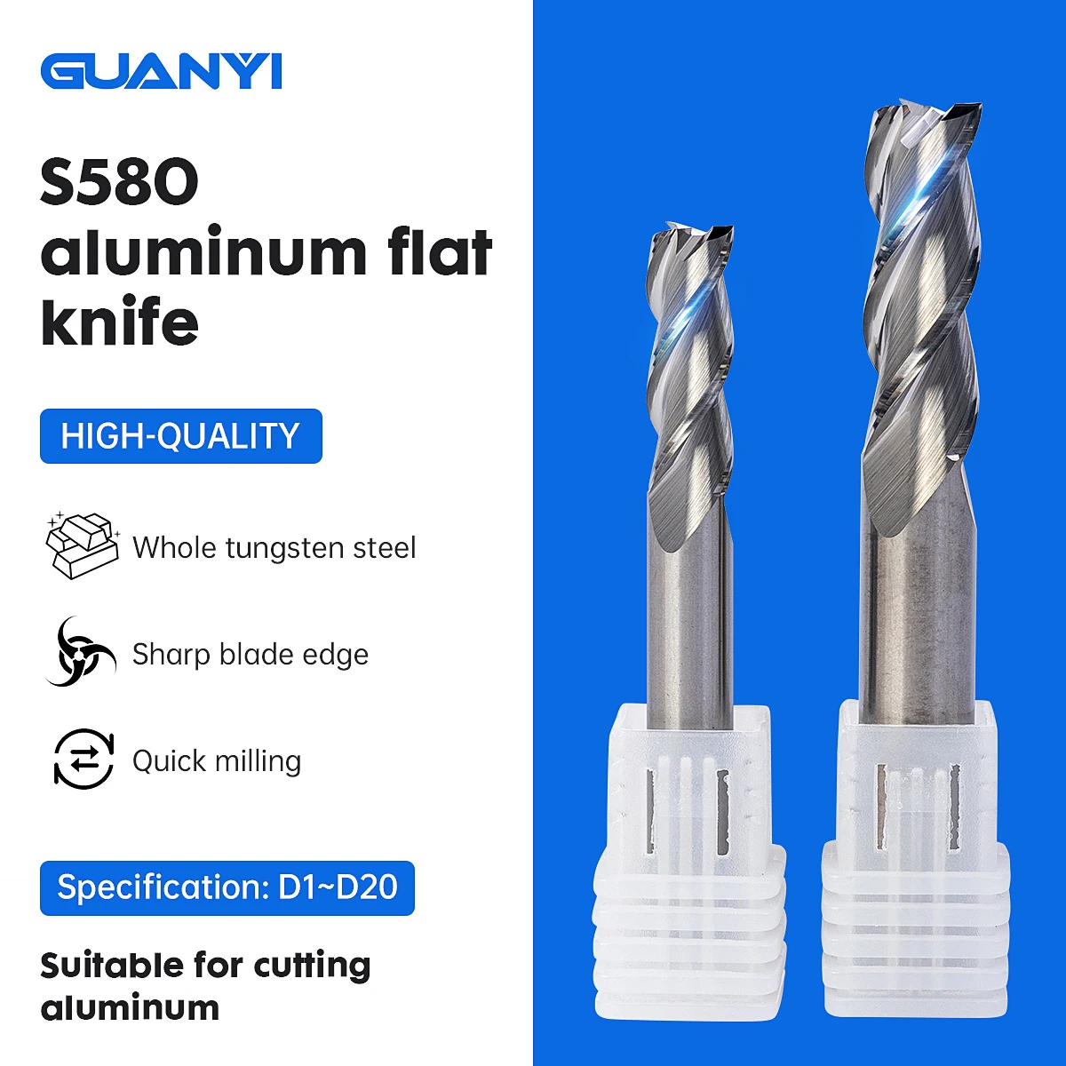 

Professional Aluminum Milling Cutter All Tungsten Steel D1-D20 Sizes For Cnc Machining Centers And High-Speed Milling Machines