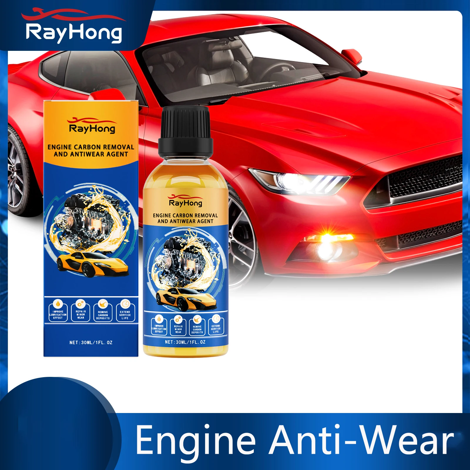 Engine Anti-Wear Protector Agent Engine Carbon Removal Repair Agent Reduce Fuel Consumption Additive Engine Protection Oil