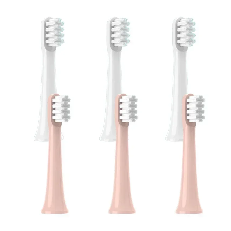 6pcs Replaceable For XIAOMI MIJIA T100 Brush Heads Sonic Electric Toothbrush Soft DuPont Bristle Brush Vacuum Refills Nozzles