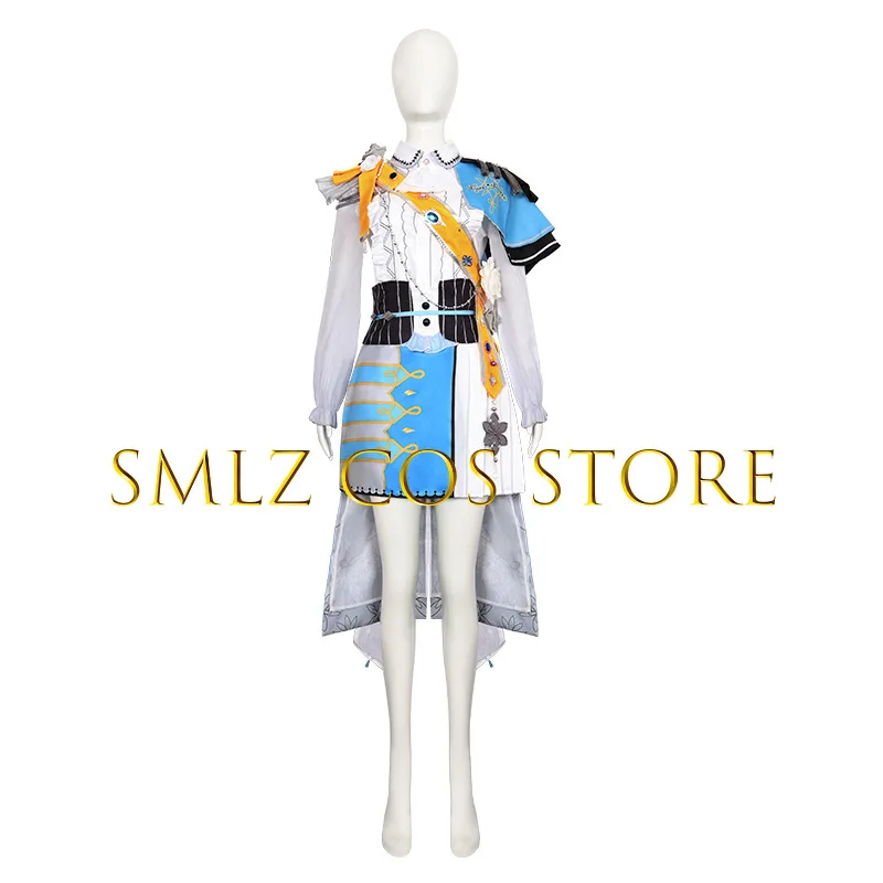 Knight Eve Wakamiya Cosplay Anime BanG Dream! Eve Uniform Prop Wig Set Halloween Carnival Party Play Outfit Woman