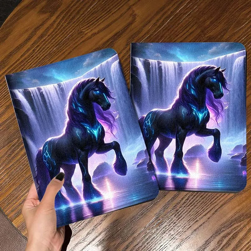 

Horse Art Trend For iPad Pro Mini Air 1 2 3 4 5 6 7 10 11 th 8 9 gen 11 M4 M5 Foldable Tablet Case Cover