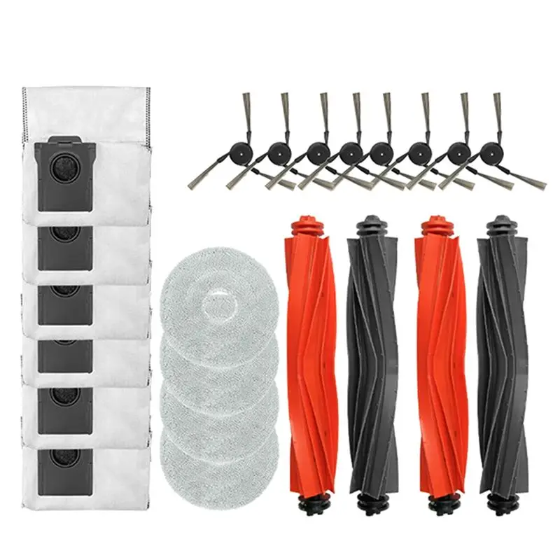 

ABKJ-For Dreame X40/X40pro/X40 Ultra Replacement Main Brush Side Brush Filter Rag Dust Bag Mop Cloth Accessories
