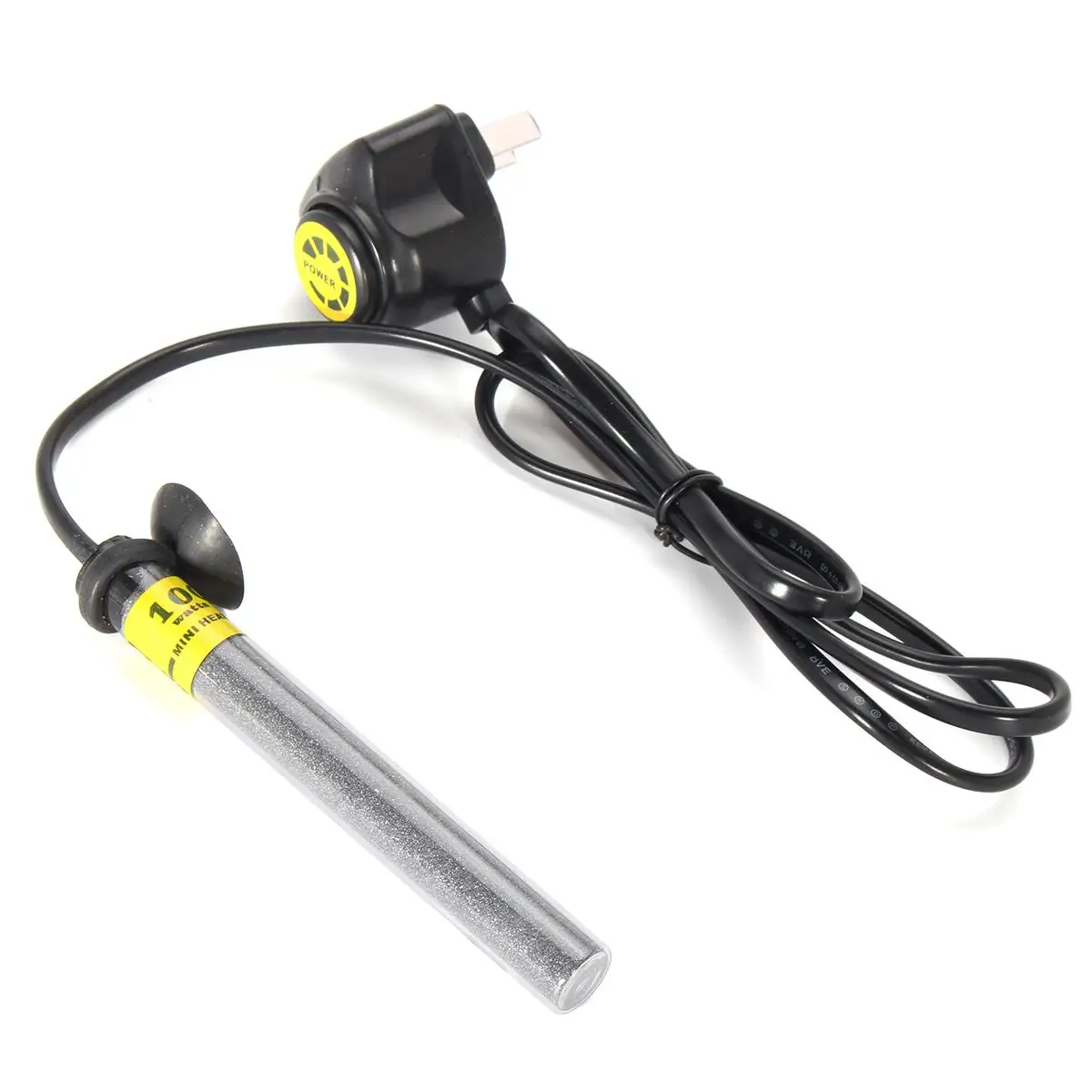 220V Mini Adjustable Aquarium Heater Submersible Turtle Fish Tank Water Heater Constant Water Temperature Heater Rods 20W-100W