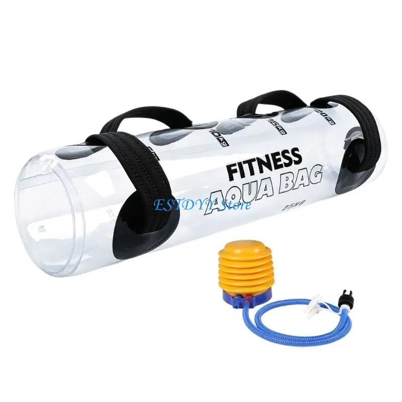 G6DE Indoor Workout Trainer with Water-Load Resistance, Inflatable PVC Build and Foot Pump for Strength Practice and Work