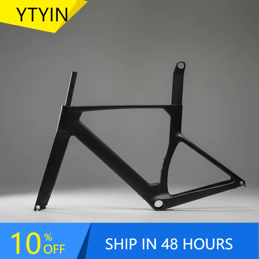 

YTYIN 4LEAF Lightweight Carbon Fiber Aero Road Bike Frame | Disc Brake Road Riding Design