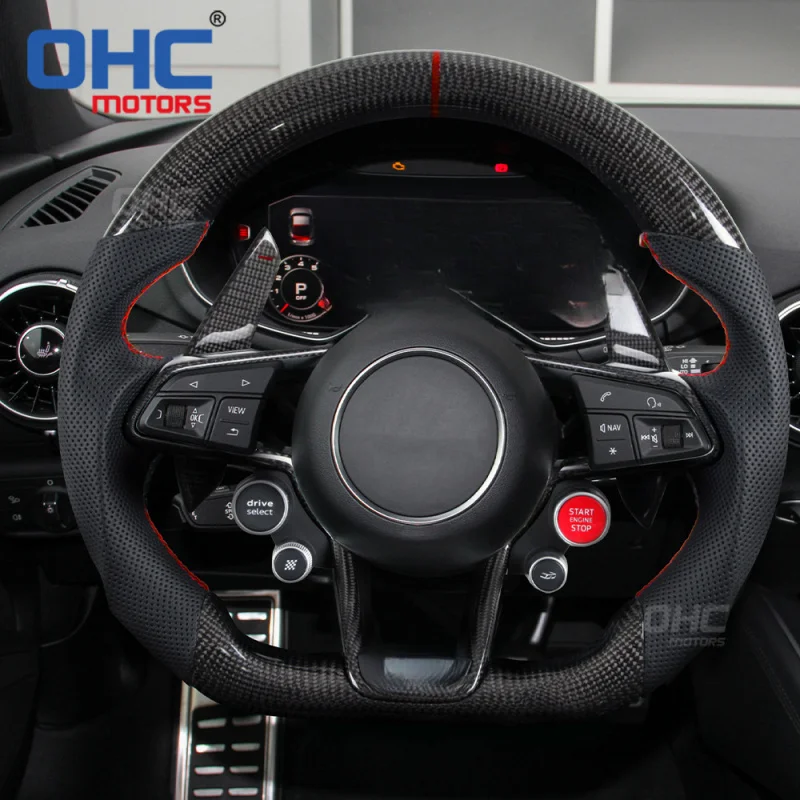 For Audi R8 TTS TT Direct shipment from Meicang is carbon fiber car steering wheel sports model high-end upgrade
