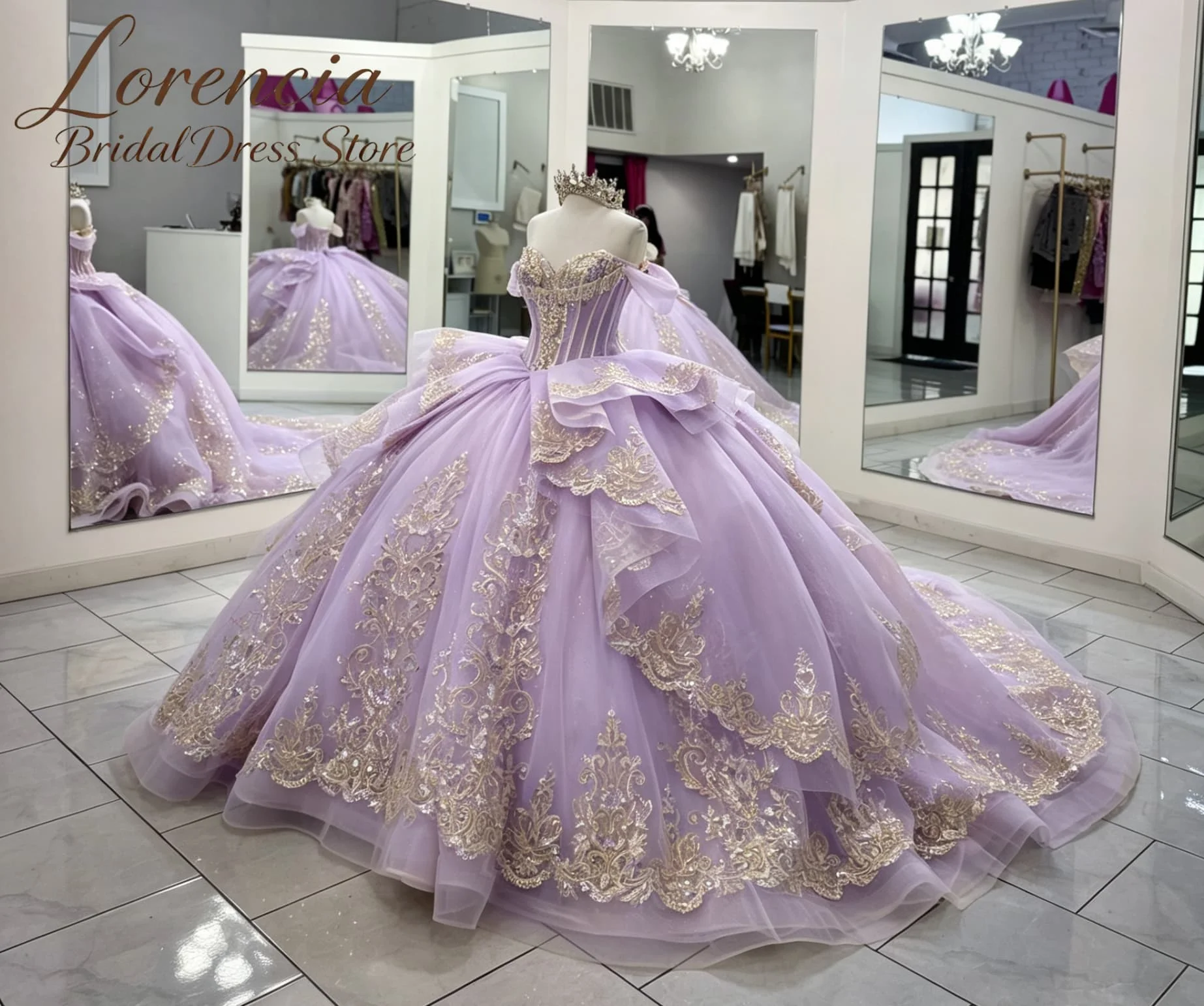 Customized Strapless Sweetheart Corset Quinceanera Dresses Tiered Ruffle Lace Applique Tulle Train Ball Gown Vestidos De 15 Anos
