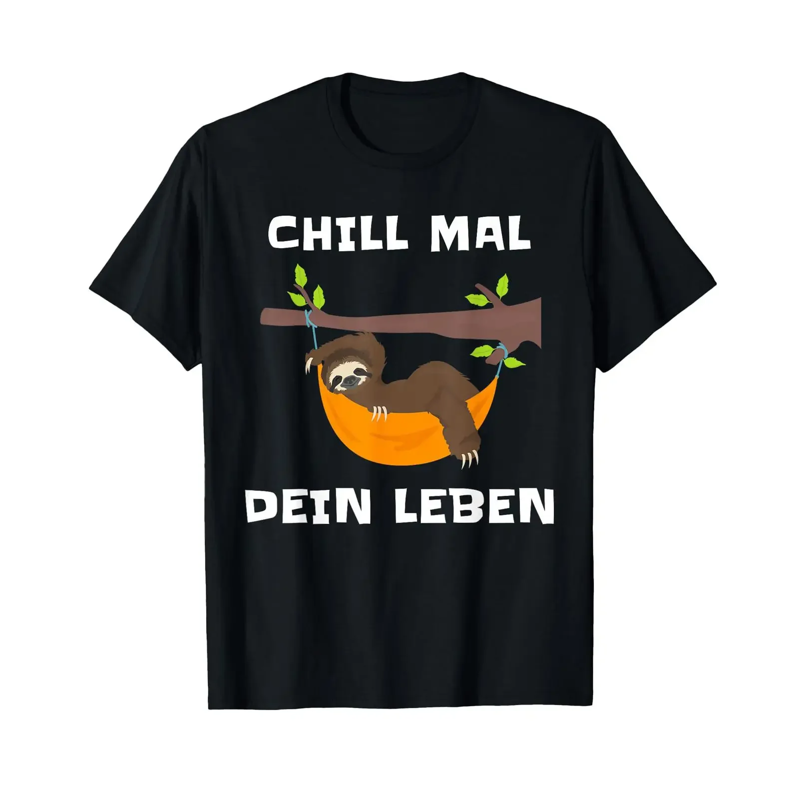 Chill Mal Dein Leben Sloth Funny T Shirt vintage Washed Comfortable designer clothes Breathable Soft graphic